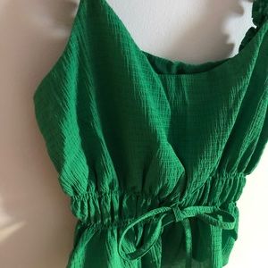 dainty green tank top